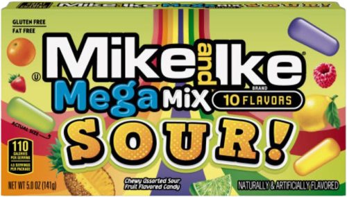Mike and Ike Megamix Sour - savanyú cukorka 120g