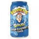 Warheads Sour Blue Raspberry soda - Kék málna ízű savanyú üdítőital 330ml