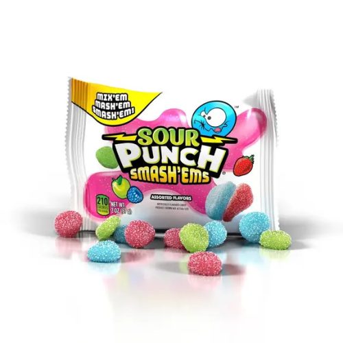 Sour Punch Smash Ems savanyú rágós cukorka 57g