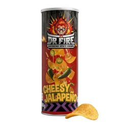 Dr Fire Crisps Cheesy Jalapeno sajtos-jalapenos chips 80g