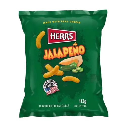 Herrs Jalapeno and Cheddar sajtos chips 113g