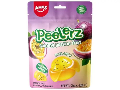 Amos Peelerz Passion Fruit maracuja ízű hámozható gumicukor 65g