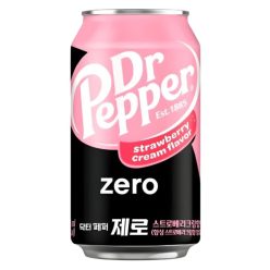   Dr. Pepper Strawberry&Cream Krémes Eper ízű cukormentes szénsavas üdítőital 355ml