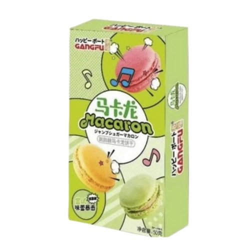 Gangfu Matchás Pattogócukros Macaronok 50g