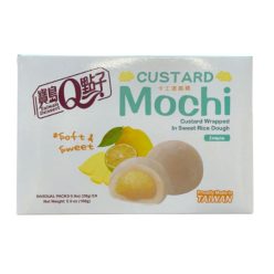Q Custard Mochi krémes citrom ízű 168g