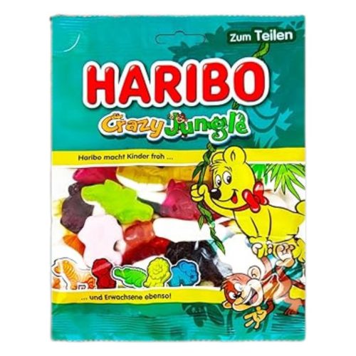 Haribo crazy jungle gyümölcsös gumicukor 160g