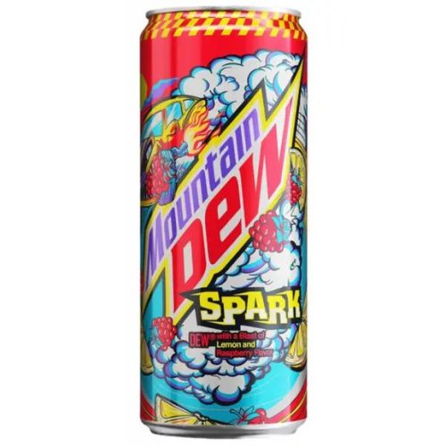 Mountain Dew Spark Lemon and Raspberry citrom és málna ízű szénsavas üdítő 330ml 