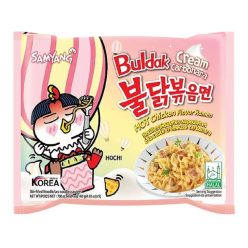   Samyang Buldak Cream Carbonara krémes carbonara ízű ramen tészta 140g