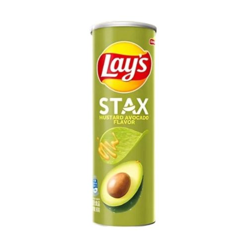 Lays Stax mustáros avokádó ízű chips 90g
