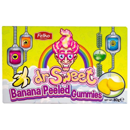 Dr Sweet Banana Peeled Gummies - banános gumicukor 80g