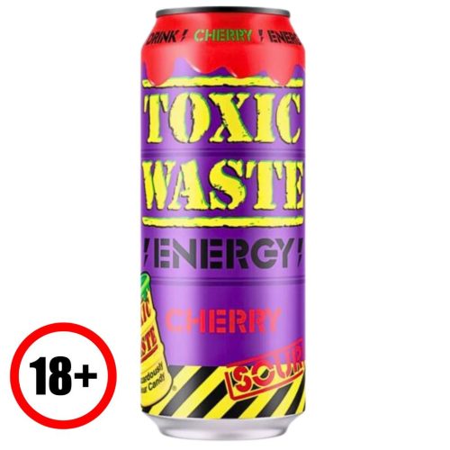 Toxic Waste savanyú cseresznye ízű energiaital 500 ml 