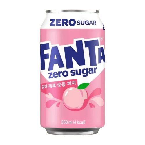 Fanta Zero Peach Őszibarack ízű cukormentes üdítő 350ml 