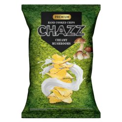 Chazz Creamy Mushrooms krémes gomba ízű burgonyachips 90g