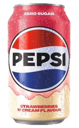 Pepsi Strawberries 'N Cream Epres krémes szóda ízű üdítő 330ml
