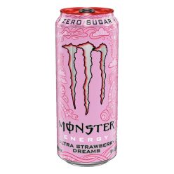   Monster Strawberry Dreams eper ízű cukormentes energiaital 473ml