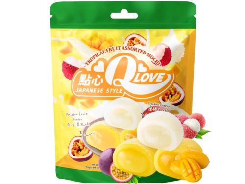 QLove trópusi gyümölcsös mochi válogatás 120g 