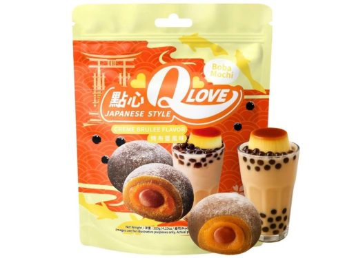 QLove Boba tea és Creme Brulee Mochi  120g