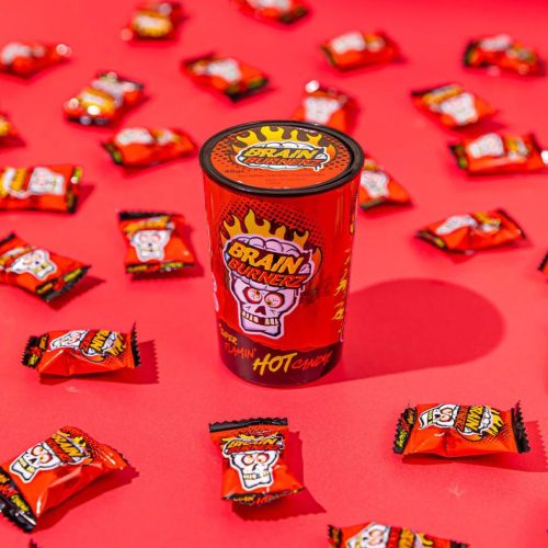 Brain Blasterz Super Flamin Hot 5. szintű csípős savanyú cukorka 48g