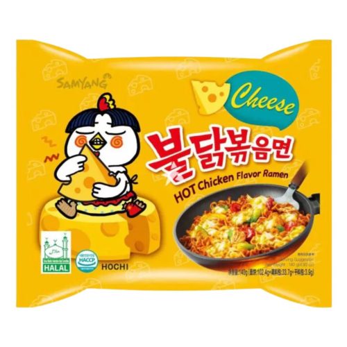 SamYang Buldak Sajtos Csirke Ízesítésű Ramen Tészta 140gr