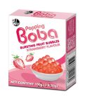 JWAY Popping Boba Bursting Fruit Bubbles Strawberry eper ízű Boba gyöngy 150g