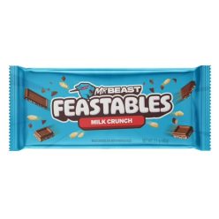   MrBeast Feastables Milk Crunch puffasztott rizses ropogós csokoládé 60g
