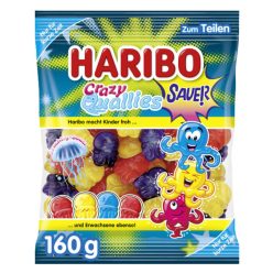 Haribo crazy quallies savanyú gumicukor 160g