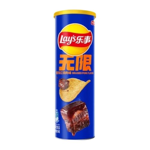 Lays Stax Braised Pork párolt sertéshús ízű chips 90g
