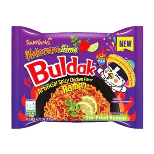 SamYang Buldak Habanero Lime Csirke Ízesítésű Ramen Tészta 135gr