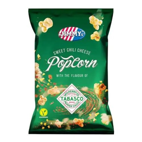 Jimmys Tabasco Sweet Chili Cheese chili és sajt ízű popcorn 90g