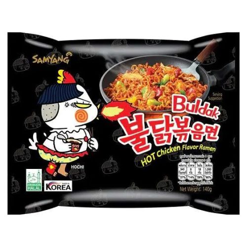 SamYang Buldak csípős csirke ízesítésű ramen tészta 140g