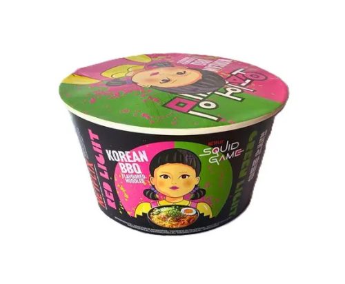 Squid Game Korean BBQ Noodles tintahalas koreai instant tészta 105g