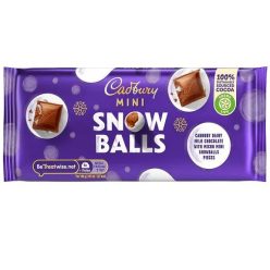 Cadbury Mini Snow Balls táblás csoki 110g