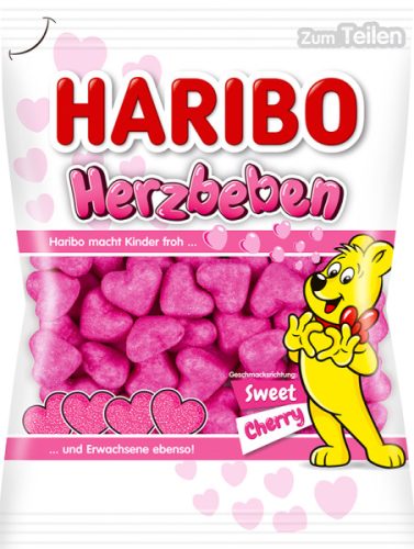 Haribo Herzbeben - édes cseresznye habcukor 160g