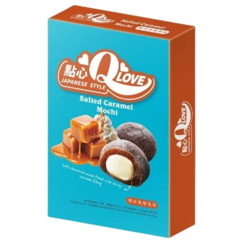 QLove Salted Caramel Deluxe Mochi Sós karamell ízű mochi 180g