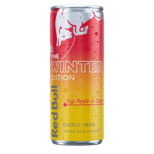 Taurinos Red Bull Winter Edition Fuji-Apple and Ginger Fuji alma és gyömbér ízű energiaital 250ml