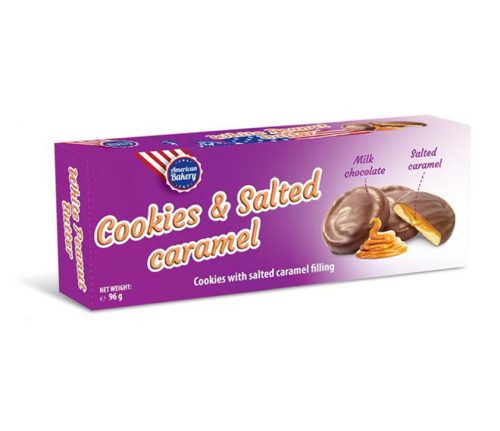 AB Cookies and Salted Caramel keksz sóskaramell töltelékkel 96g