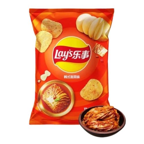 Lays City koreai stílusú kimchi limitált kiadású chips 70g