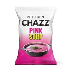   Chazz Pink Potato Chips céklaleves és kapor ízű burgonyachips 130g