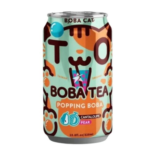Boba Cat sárgadinnye és körte ízű Bubble tea 320ml