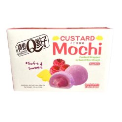 Q Brand málna pudingos mochi 168g