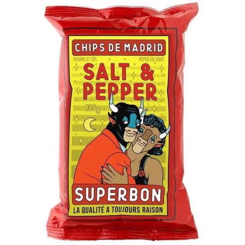 SuperBon Chips De Madrid sós borsos kézműves burgonyachips 135g