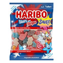 Haribo Stars and Stripes Sauer - savanyú gumicukor 175g