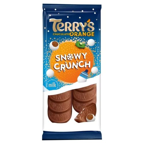 Terrys Chocolate Orange Snowy Crunch narancsos tejcsokoládé 90g