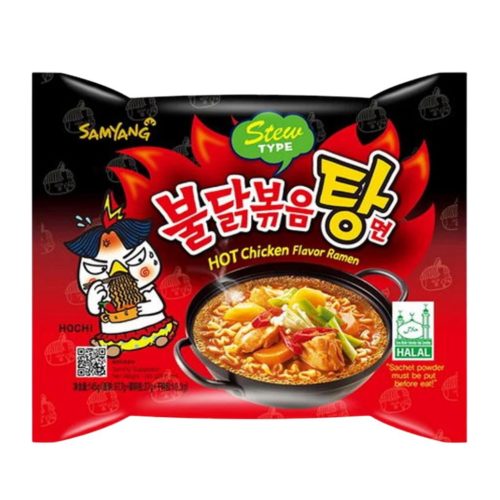 SamYang Buldak Csípős Csirke Pörkölt Ízesítésű Ramen Tészta 145g