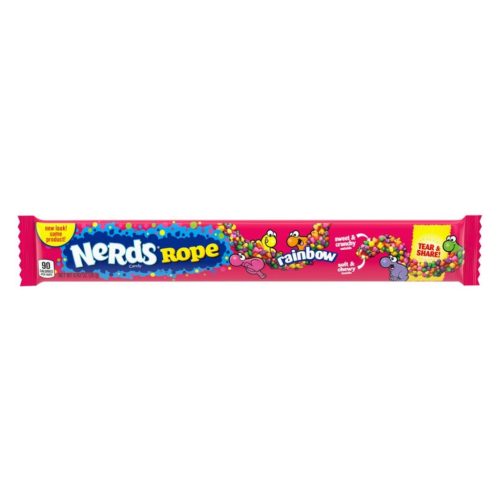 Nerds Rope Rainbow - szivárvány gumicukor 26g
