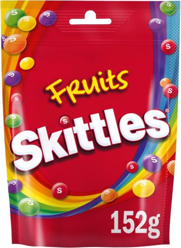 Skittles Fruits - Gyümölcs ízű cukordrazsé 152g