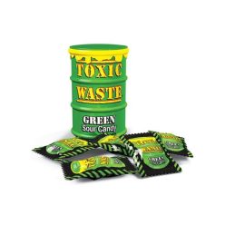   Toxic Waste Green Sour Candy Drum - Zöld dobozos savanyú cukorkák 42g
